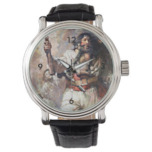 Blackbeard on Fire Pirate Illustration Watch