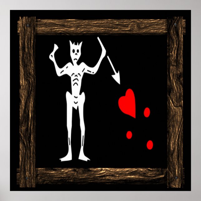Blackbeard-WoodFrame 5 Poster (Front)