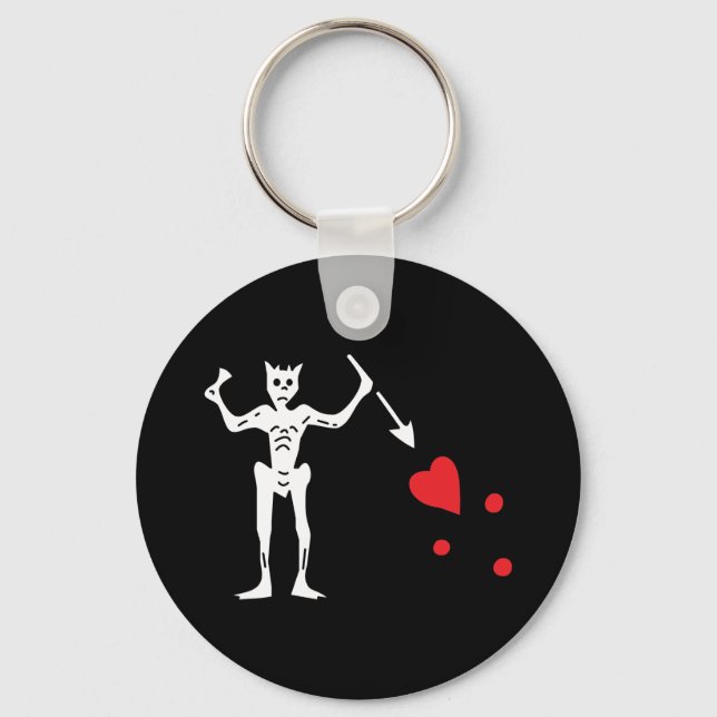 Blackbeard's Pirate Flag Key Ring (Front)