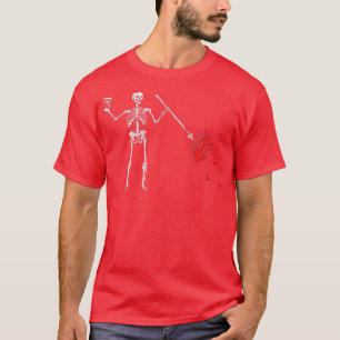 Blackbeard's Pirate Flag Skeleton of Death T-Shirt
