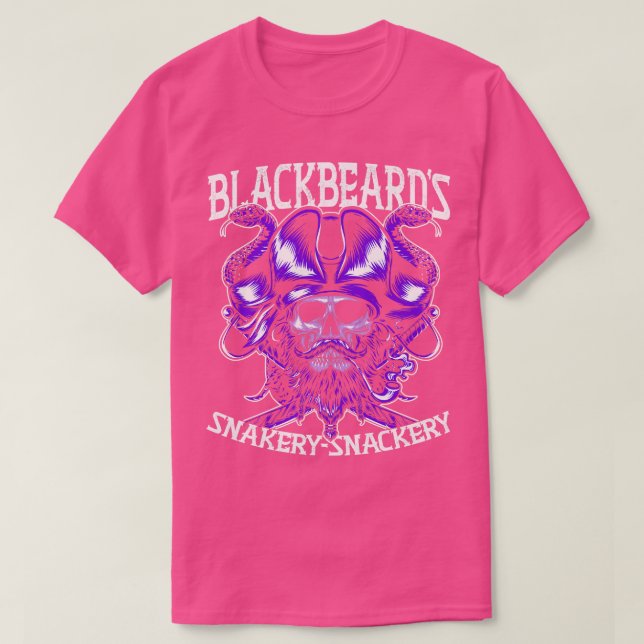 Blackbeards Snakery Snackery T-Shirt (Design Front)