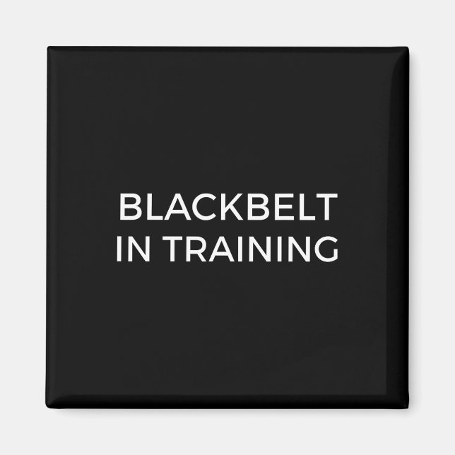 Blackbelt In Training Martial Arts Karate  Magnet (Front)
