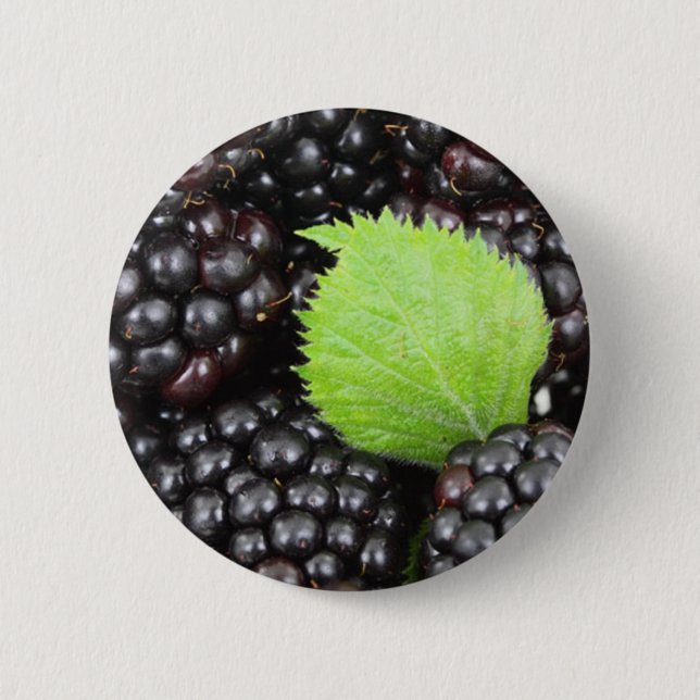 Blackberries 6 Cm Round Badge (Front)