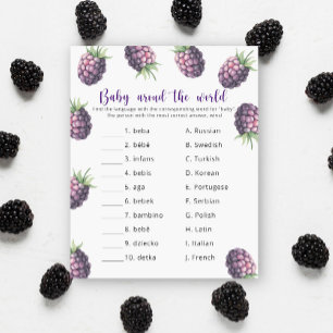 Blackberries - Baby around the world game