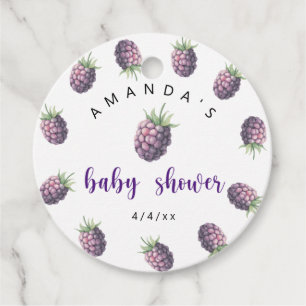 Blackberries - Baby shower Favour Tags