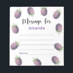 Blackberries birthday time capsule message notepad<br><div class="desc">Birthday PARTY featuring watercolor illustration of blackberries.</div>