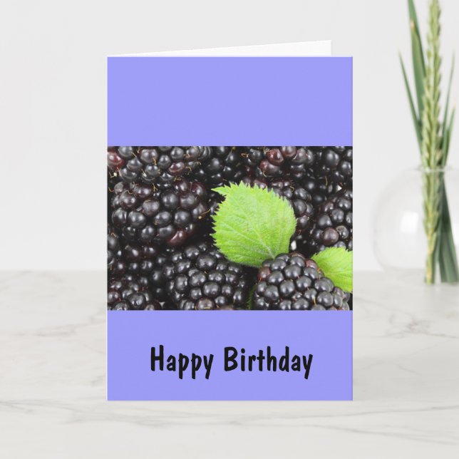 Blackberries Card (Front)