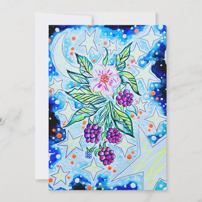 Blackberries Greeting Card (Front)