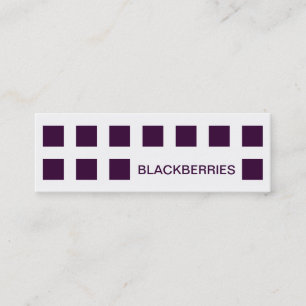 BLACKBERRIES (mod squares) Mini Business Card