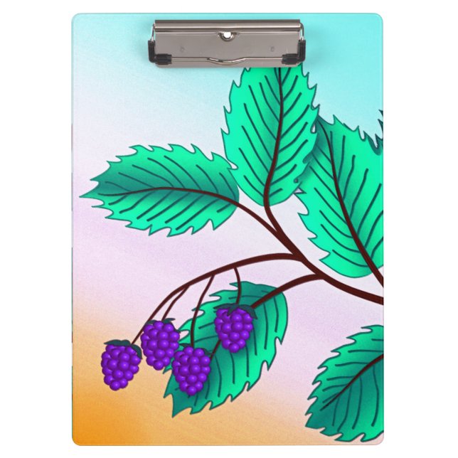 Blackberries on a branch clipboard (Front)