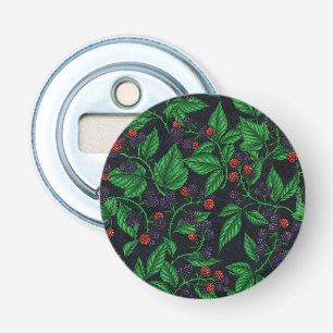 Blackberries on dark gray bottle opener