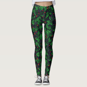 Blackberries on dark gray leggings