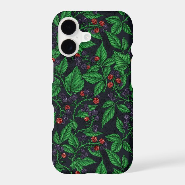 Blackberries on dark grey (Back)