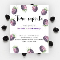 Blackberries Time Capsule 1st birthday