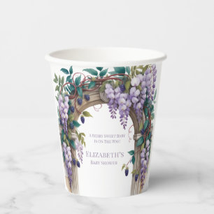 Blackberries & Wisteria Gender Neutral Baby Shower Paper Cups