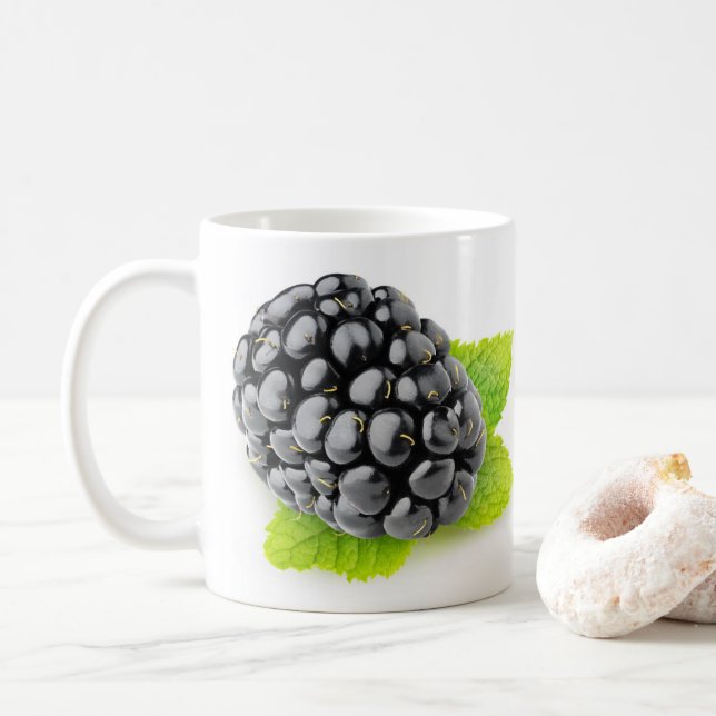 Blackberry and mint coffee mug (With Donut)