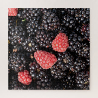 Blackberry and raspberry harvest  jigsaw puzzle