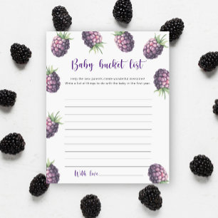 Blackberry - Baby bucket list