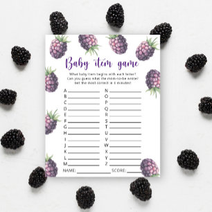 Blackberry - Baby Item Game - Baby Shower Game