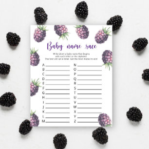 Blackberry - Baby name race game