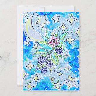 blackberry blossom card