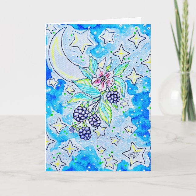blackberry blossom card (Front)