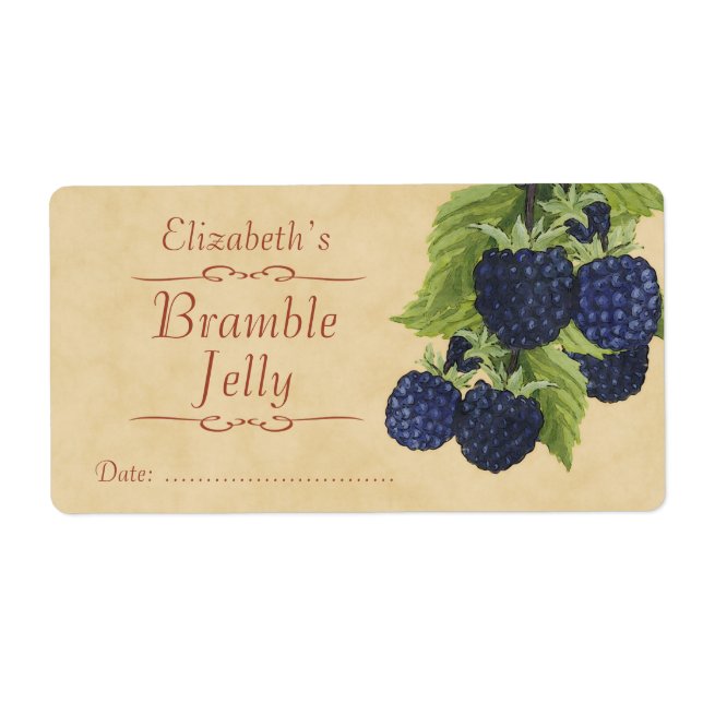 Blackberry Canning label (Front)