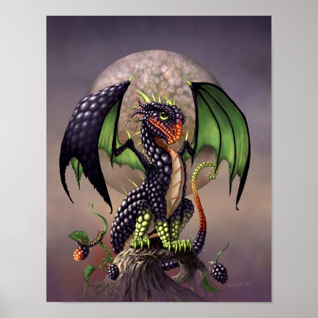 Blackberry Dragon 11x14 (4x6 and up) Poster (Front)