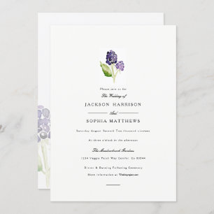 Blackberry Duo   Watercolor Wedding Invite