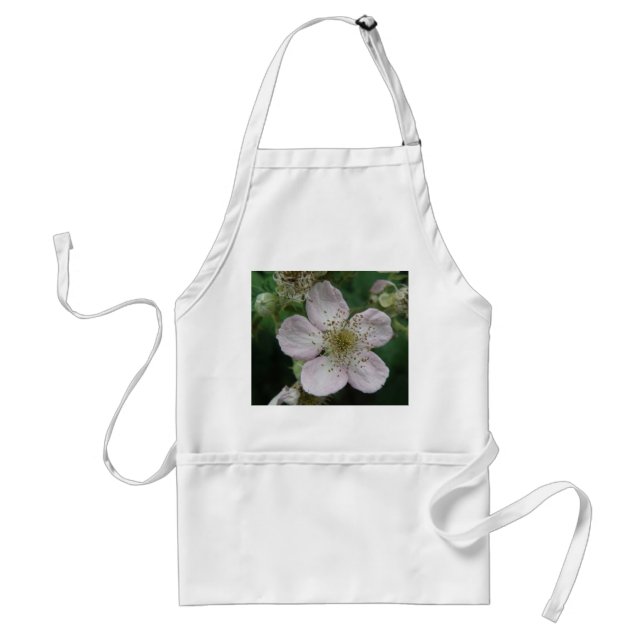Blackberry Flower Macro Apron (Front)