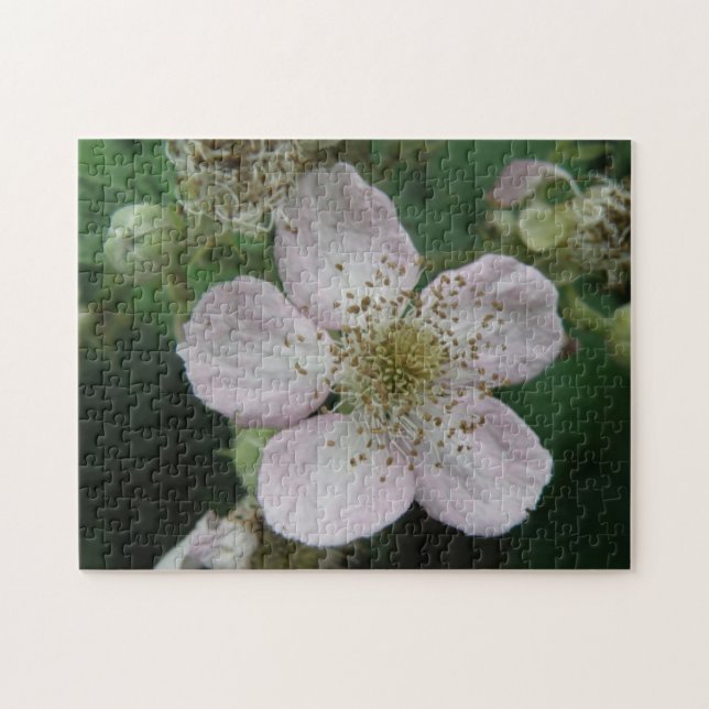 Blackberry Flower Macro Puzzle (Horizontal)