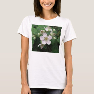 Blackberry Flowers Ladies T Shirt