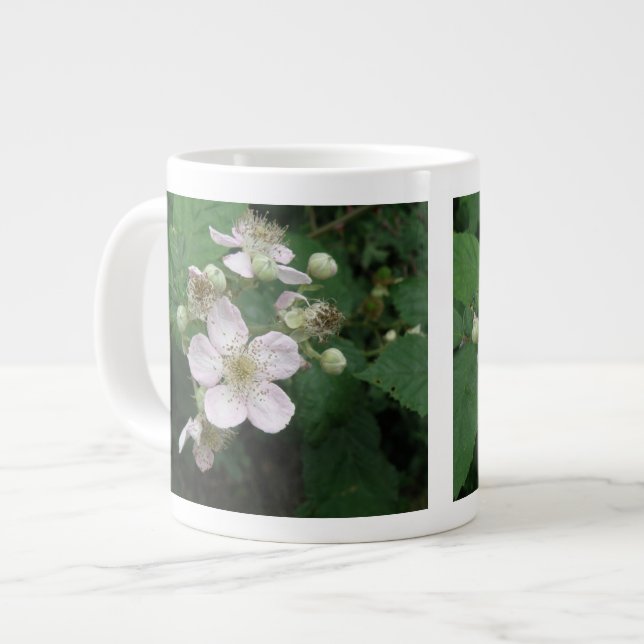Blackberry Flowers Mug (Front Left)