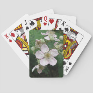 Blackberry Flowers Playing Cards
