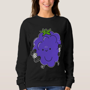 Blackberry, Fruit Costume Workout Bodybuilding Lif Sweatshirt