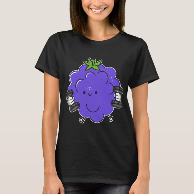 Blackberry, Fruit Costume Workout Bodybuilding Lif T-Shirt (Front)