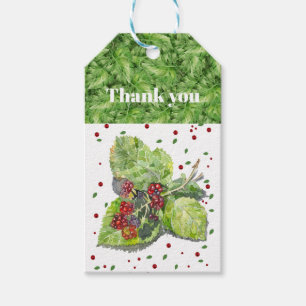 BlackBerry green and red Gift Tags