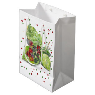 BlackBerry green and red Medium Gift Bag