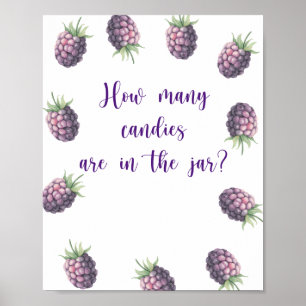 Blackberry - guess how many candies Poster