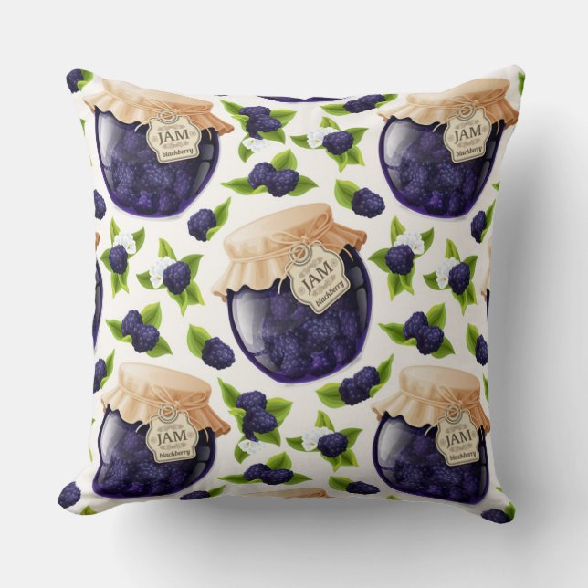 Blackberry Jam Cushion (Front)
