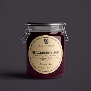 Blackberry Jam Jar Label Packaging Design