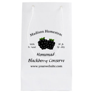Blackberry Jelly Conserve Homestead template Small Gift Bag