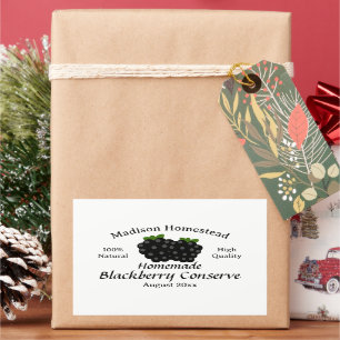 Blackberry Jelly Conserve Jam Jar sticker template
