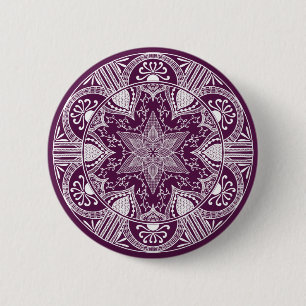 Blackberry Mandala 6 Cm Round Badge