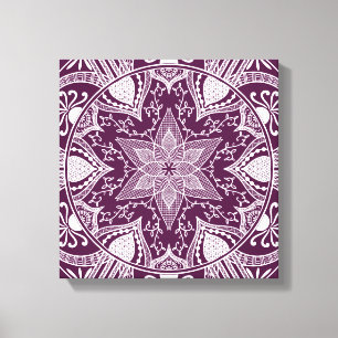 Blackberry Mandala Canvas Print