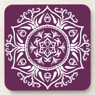 Blackberry Mandala Coaster