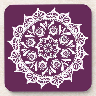 Blackberry Mandala Coaster
