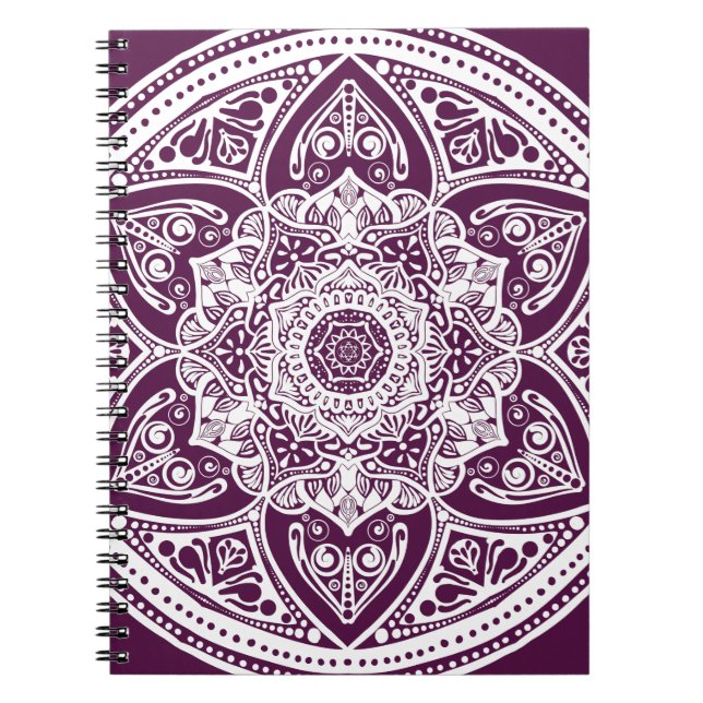Blackberry Mandala Spiral Notebook (Front)