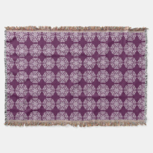 Blackberry Mandala Throw Blanket