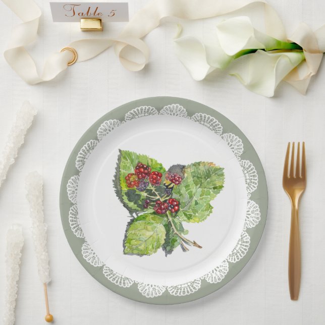 BlackBerry Paper Plate (Wedding)